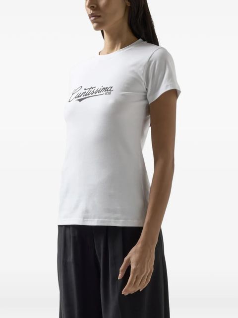 GCDS lettering-print T-shirt - White