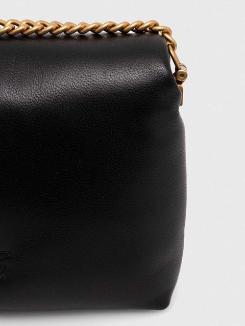 Pinko torebka skórzana kolor czarny 101584.A10F