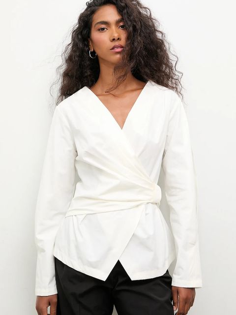 Answear.LAB koszula bawełniana damska kolor biały regular