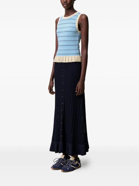 Claudie Pierlot striped peplum tank top - Blue