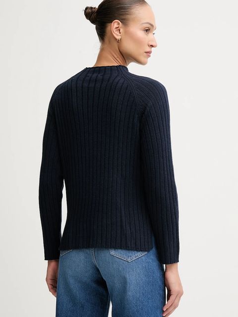 Pepe Jeans sweter z dodatkiem wełny damski kolor granatowy PL7000056