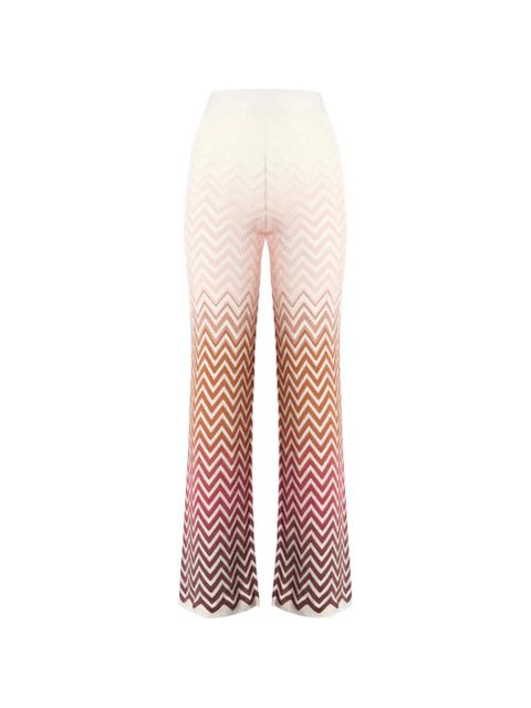 Missoni zigzag-patterned trousers - White - zdjęcie produktu nr 1