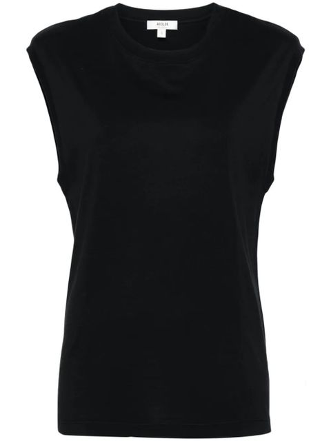 AGOLDE crew-neck cotton tank top - Black - zdjęcie produktu nr 1