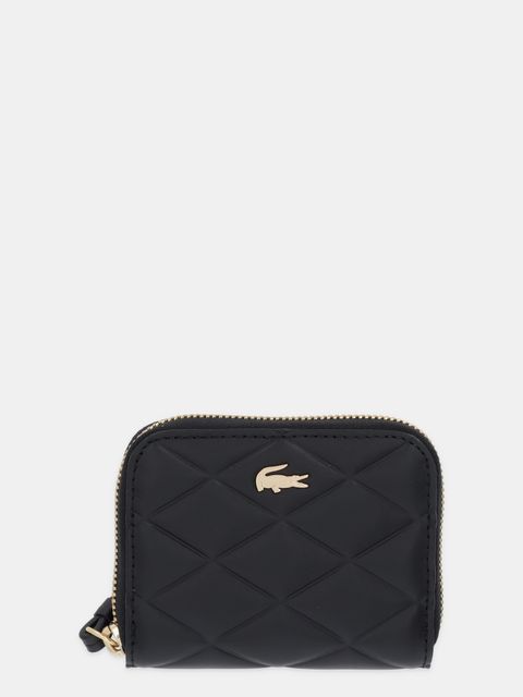 Lacoste portfel skórzany damski kolor czarny NF5120EE - zdjęcie produktu nr 1