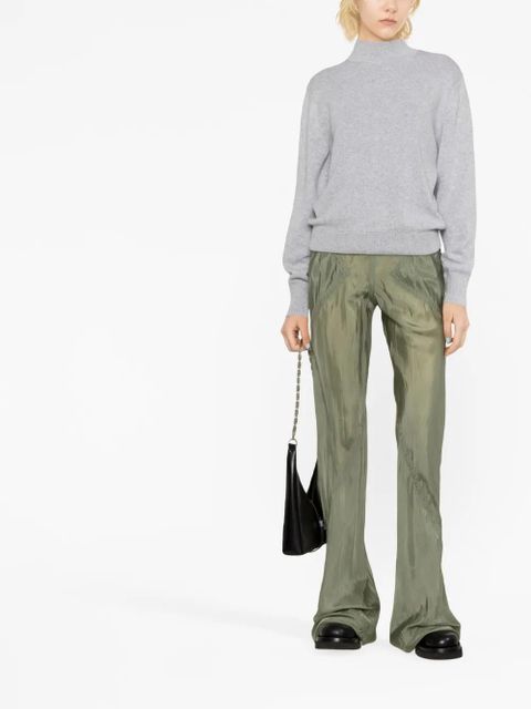 FENDI tied-back knitted pullover - Grey
