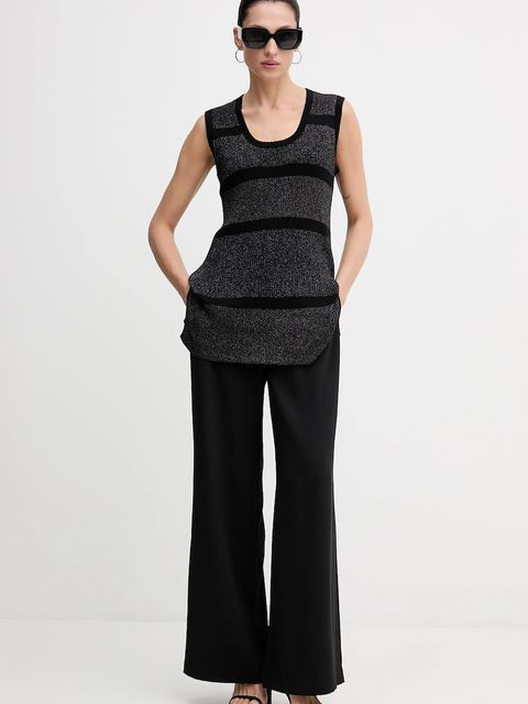 Sisley sweter damski kolor czarny lekki 1194LH00M