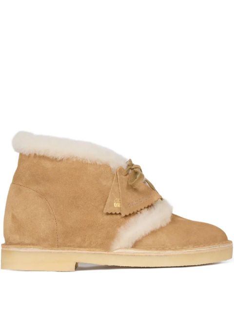 SANDRO x Clarks Originals desert boots cuir - Brown - zdjęcie produktu nr 1