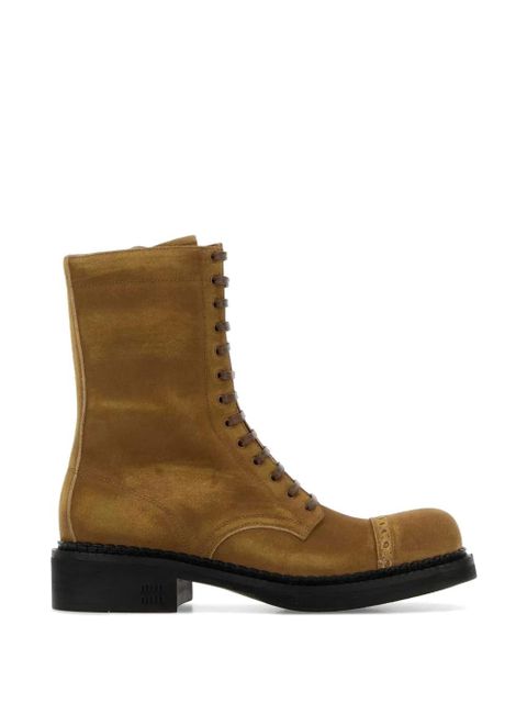 Miu Miu lace-up boots - Brown - zdjęcie produktu nr 1