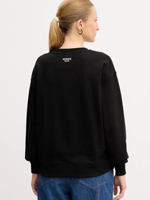 Kenzo bluza bawełniana damska kolor czarny gładka FF52SW1874MF.99J