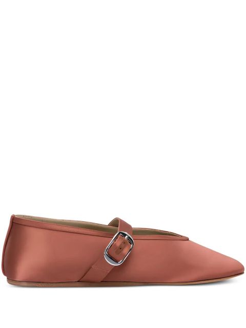 Le Monde Beryl silk buckle flats - Orange - zdjęcie produktu nr 1