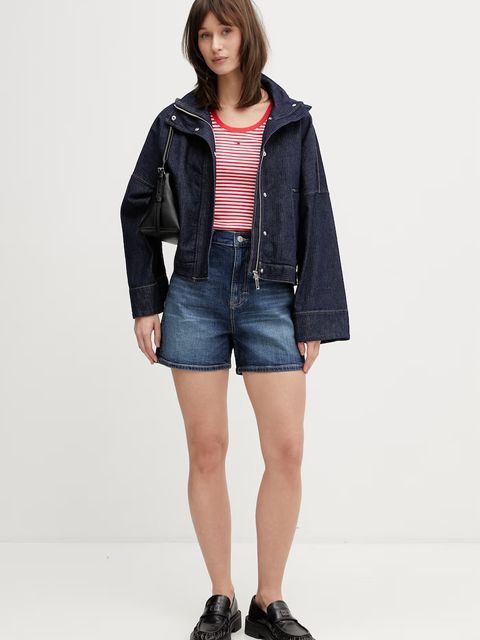 Tommy Jeans top bawełniany z elastanem - zdjęcie produktu nr 1