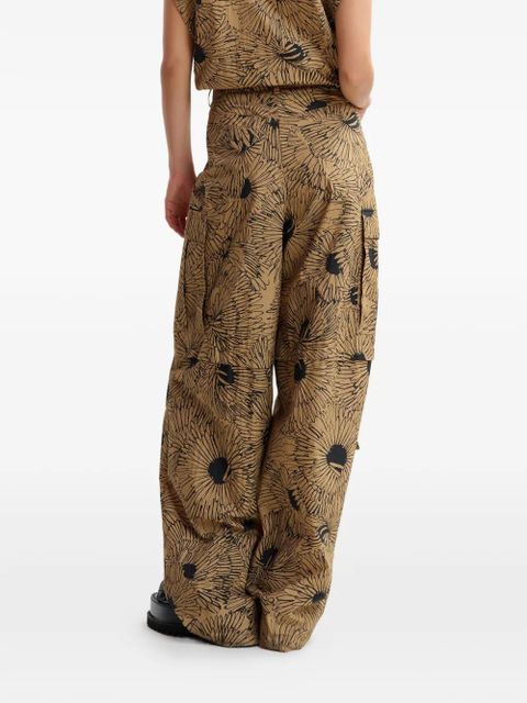 Essentiel Antwerp floral-print cargo pants - Neutrals