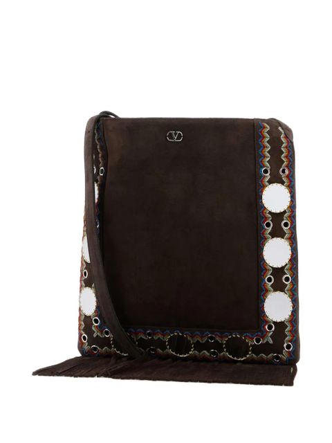 Valentino Garavani Nellcôte fringe cross body bag - Brown - zdjęcie produktu nr 2