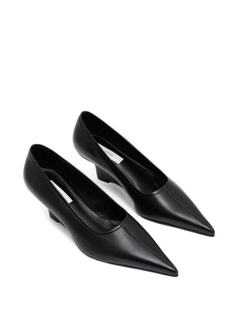 TOTEME 55mm pointed-toe leather pumps - Black - zdjęcie produktu nr 2
