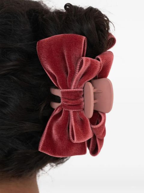 Jennifer Behr Matilda bow jaw clip - Red