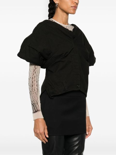 Balenciaga deconstructed top - Black