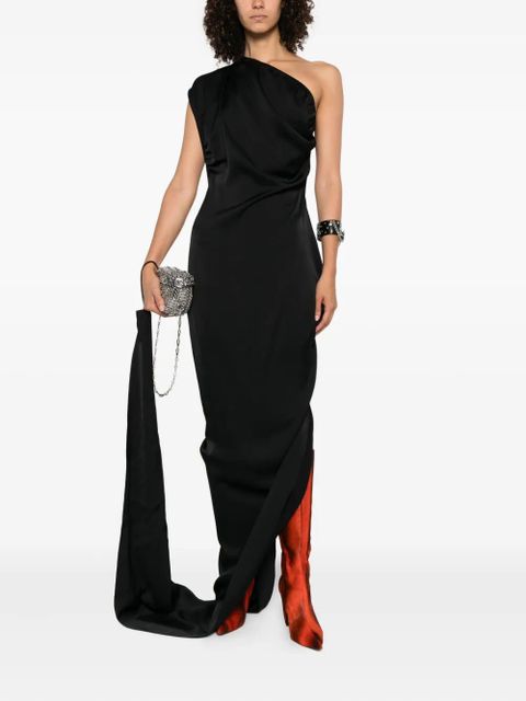 Vivienne Westwood one-shoulder draped maxi dress - Black