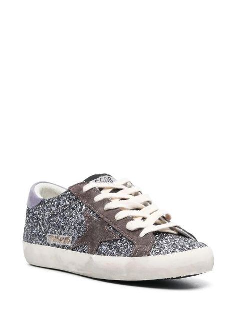 Golden Goose Super-Star glitter sneakers - Silver - zdjęcie produktu nr 2
