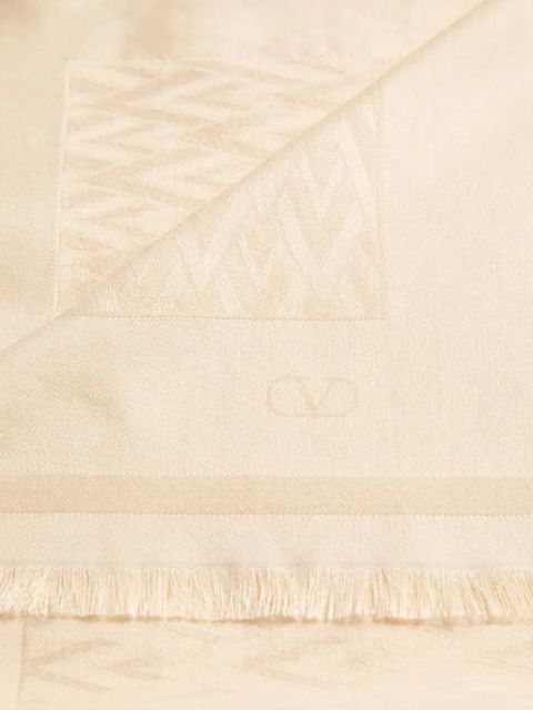 Valentino Garavani Toute La V shawl - Neutrals