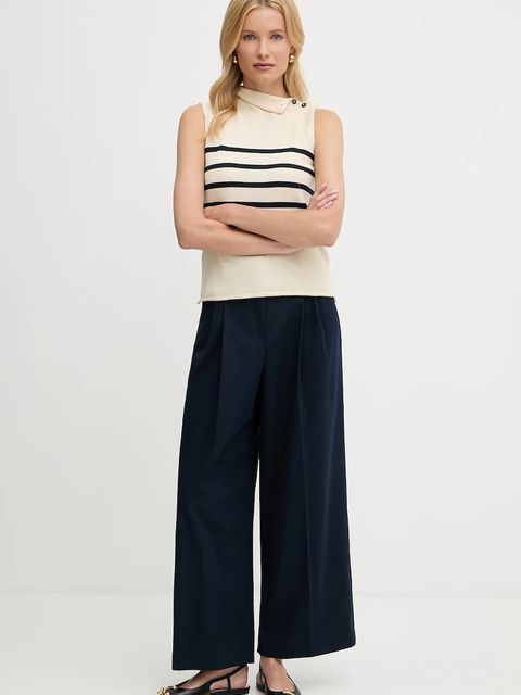 Weekend Max Mara spodnie bawełniane VETTURA - zdjęcie produktu nr 2