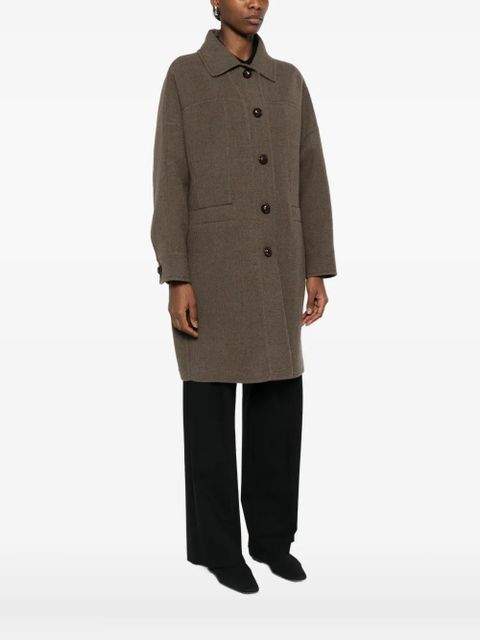 Max Mara Apotema pocket button coat - Brown