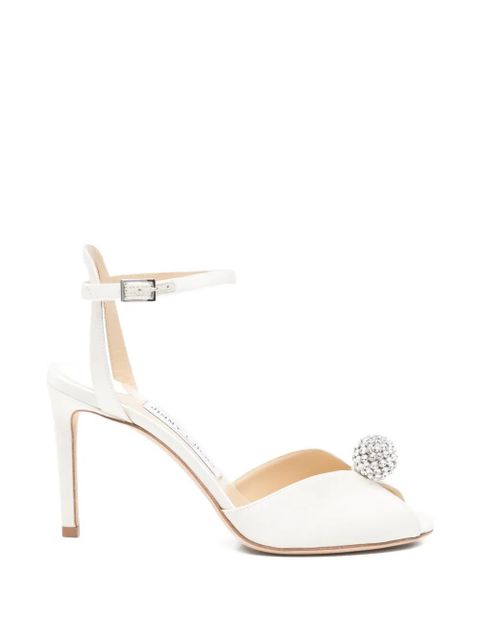 Jimmy Choo Sacora embellishment strap sandals - White - zdjęcie produktu nr 1