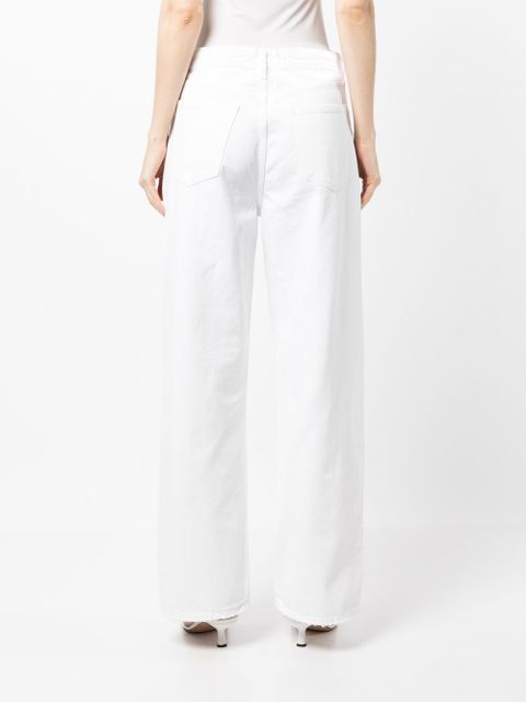AGOLDE organic-cotton wide-leg trousers - White