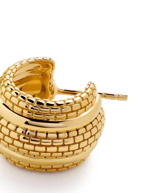 Monica Vinader small Heirloom hoop earrings - Gold - zdjęcie produktu nr 2