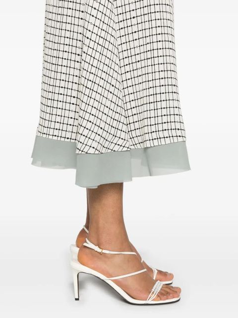 FENDI silk midi dress - White