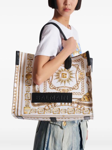 Balmain medium B-Army tote bag - White - zdjęcie produktu nr 2
