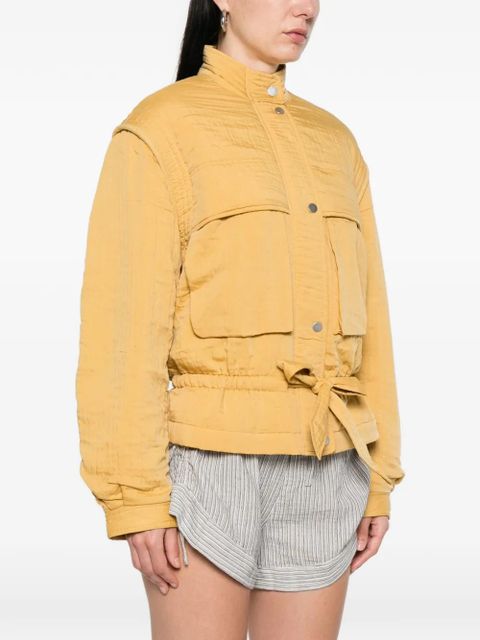 MARANT ÉTOILE Blandina flap pocket tie jacket - Yellow