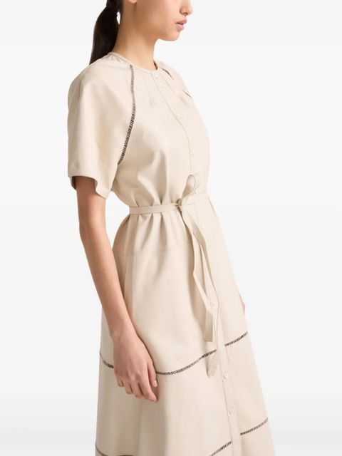 Yves Salomon leather dress - Neutrals