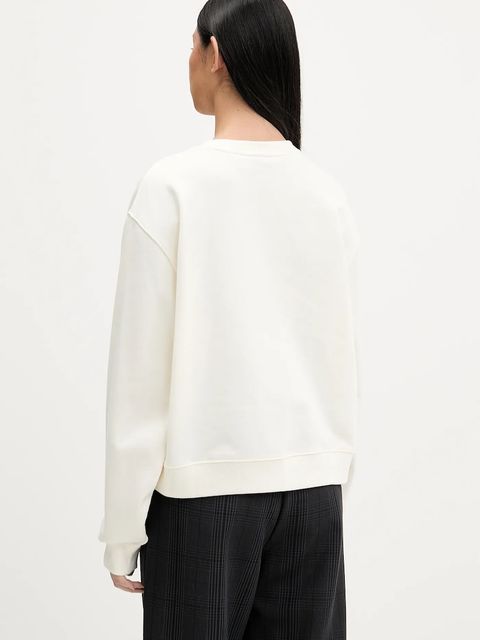 HUGO bluza bawełniana damska kolor beżowy gładka 50555808