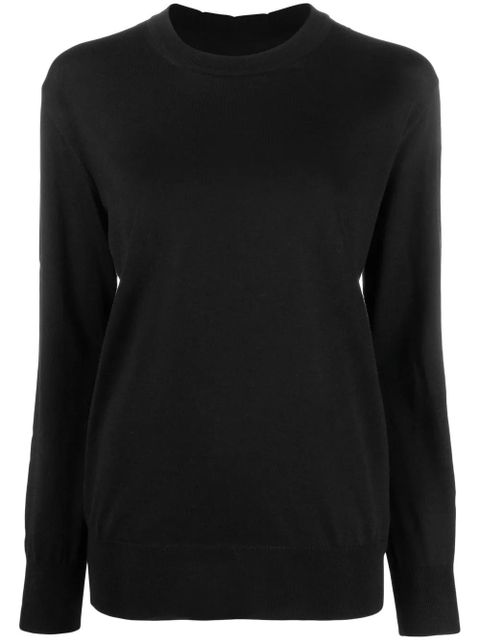 Jil Sander crew neck pullover sweater - Black - zdjęcie produktu nr 1