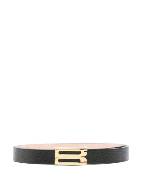 Victoria Beckham small grained-leather belt - Black - zdjęcie produktu nr 1
