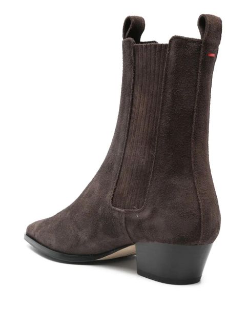 Aeyde 40mm Agata suede boots - Brown