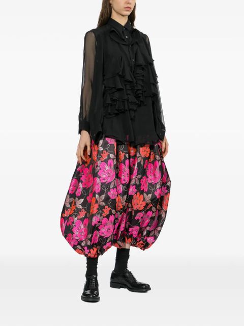 Comme Des Garçons ruffled shirt - Black - zdjęcie produktu nr 2