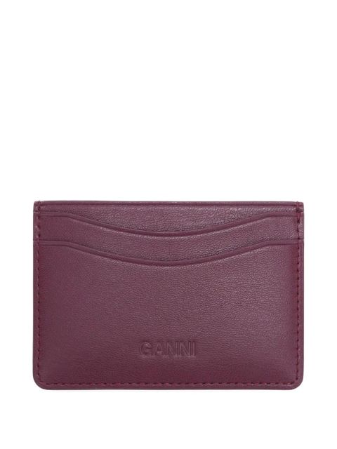 GANNI logo-detail cardholder - Purple - zdjęcie produktu nr 2