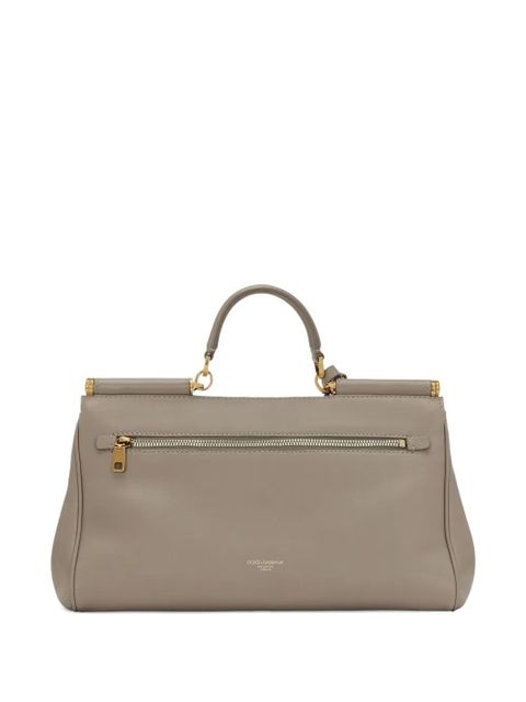 Dolce & Gabbana My Sicily lock-charm leather tote bag - Neutrals - zdjęcie produktu nr 2