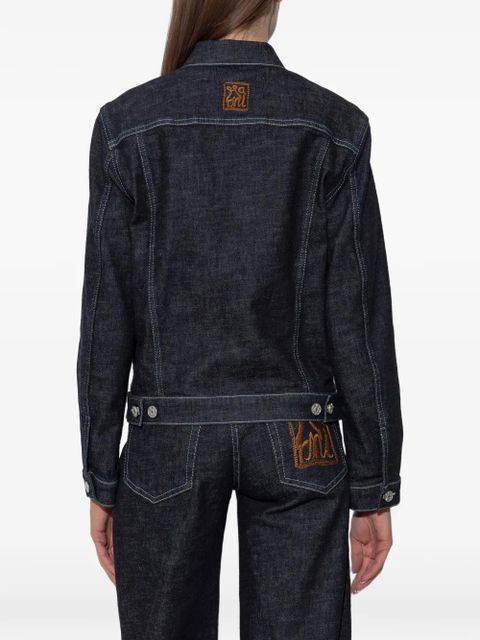 Marni button-up denim jacket - Blue