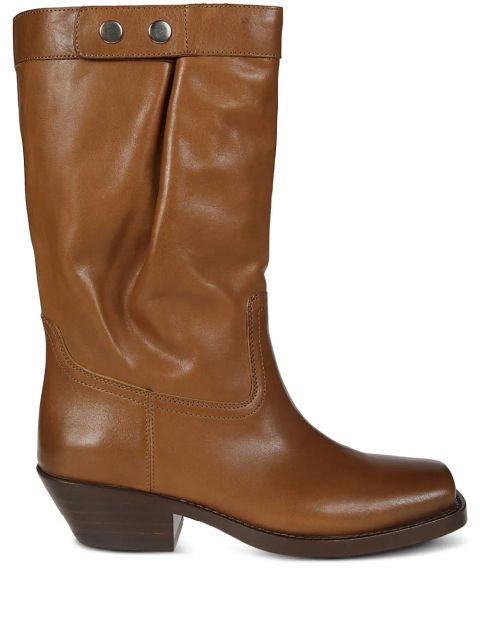 MARANT ÉTOILE leather boots - Brown