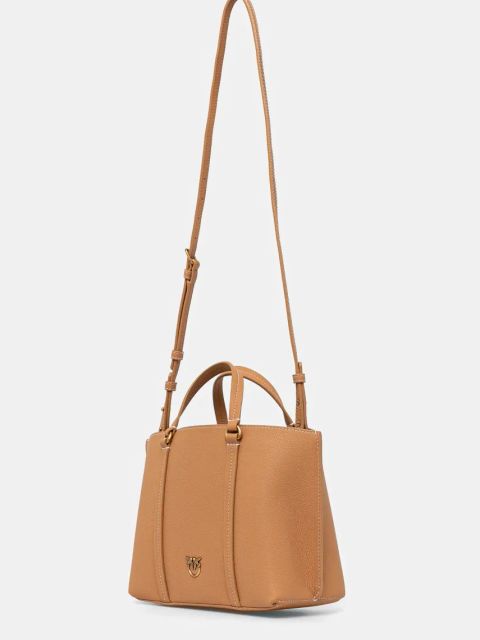 Pinko torebka skórzana kolor brązowy 102833 A1LF