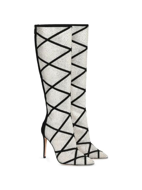 Gianvito Rossi Confetti suede embellished boots - Black - zdjęcie produktu nr 2