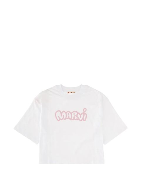 Marni logo-print T-shirt - White - zdjęcie produktu nr 2