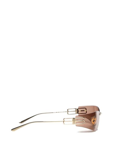 Balenciaga Gossip D-frame rimless sunglasses - Brown - zdjęcie produktu nr 2