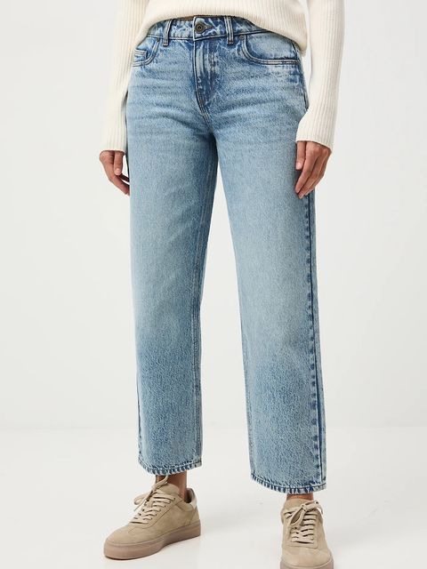 Medicine jeansy bawełniane damskie kolor niebieski - zdjęcie produktu nr 1