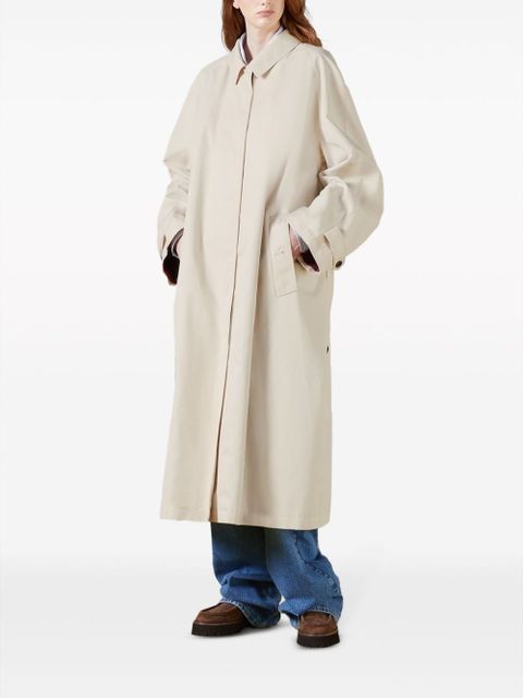 Gucci belted gabardine trench coat - Neutrals