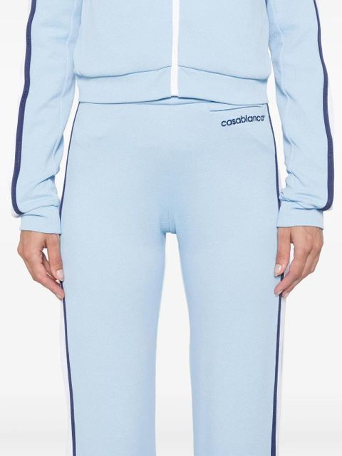 Casablanca piqué track pants - Blue