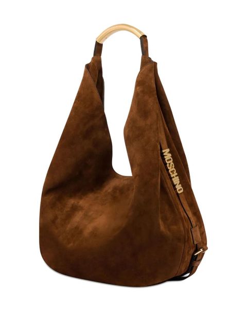 Moschino Handle Me leather shoulder bag - Brown - zdjęcie produktu nr 2