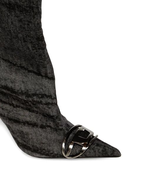 Diesel 90mm D-Venus over-the-knee boots - Black